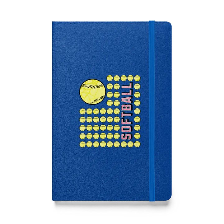 US Flag Softball Fever Hardcover Journal product image (1)