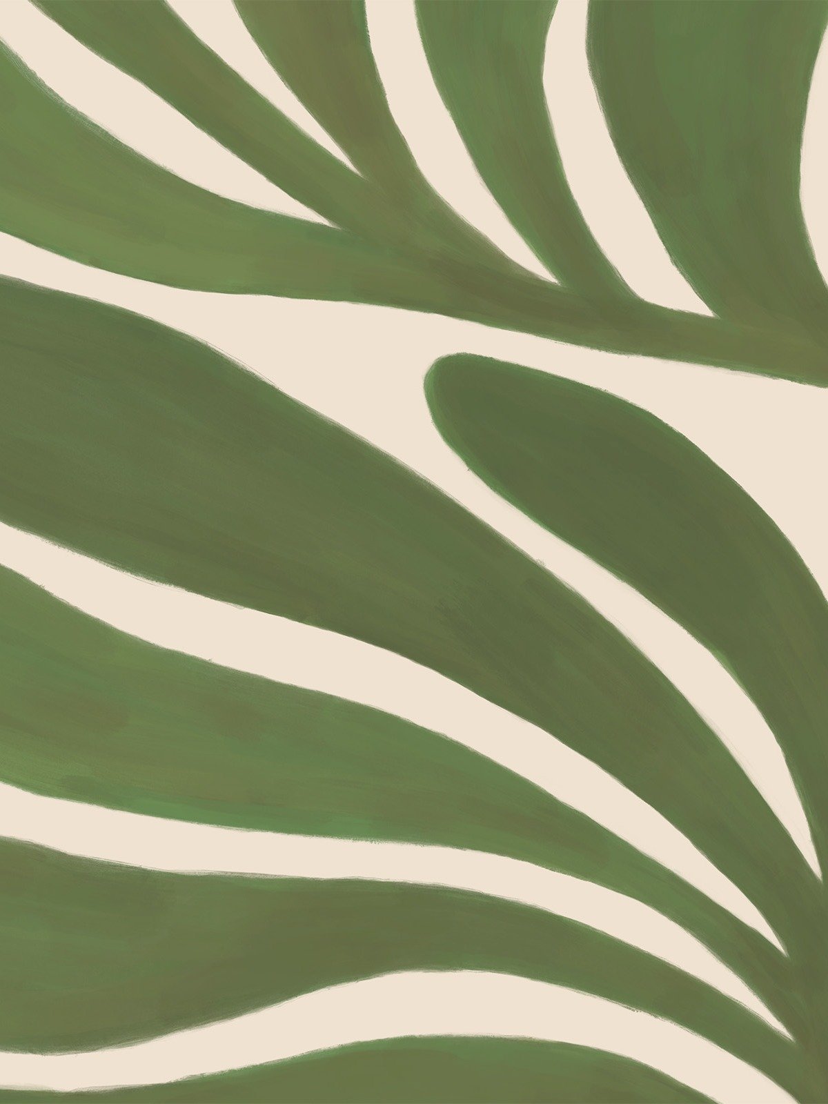 Bold Botanical Print, Leaf Plant Art product image (2)