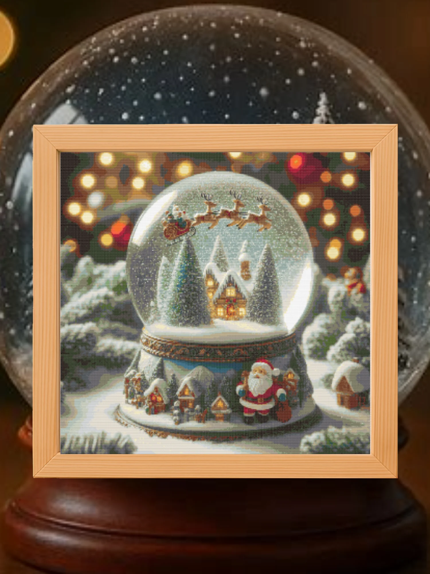Christmas Snow Globe Cross Stitch Pattern product image (1)