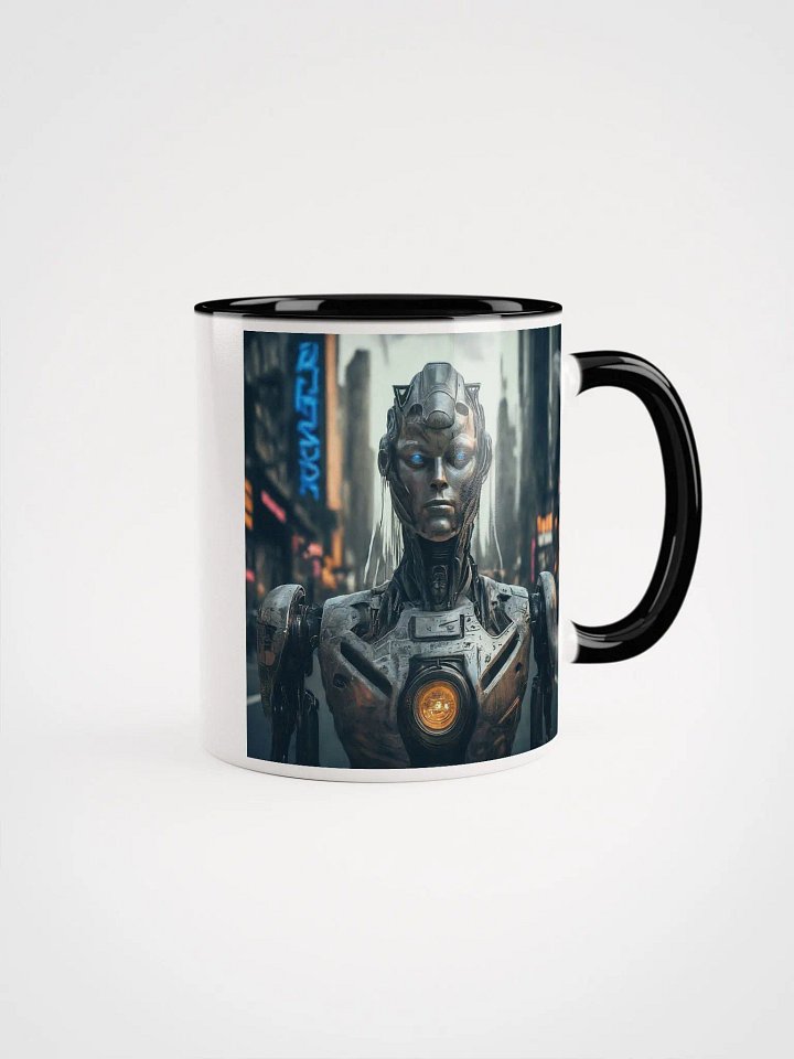 Neon Robot City Mug product image (6)