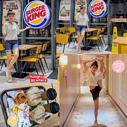 Proof that you can have your burger and keep your splits too! 🍔✨😁 Sometimes I just need some extra calories! Enjoying every b...