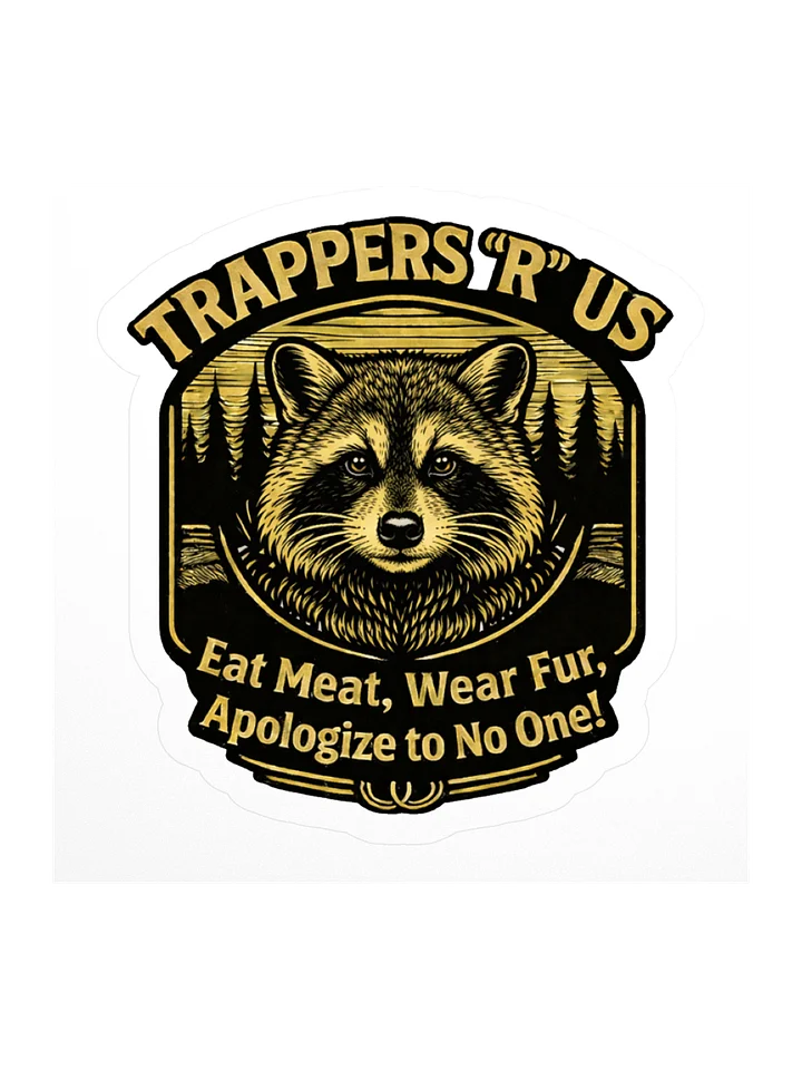 Sticker - Eat meat Raccoon product image (1)