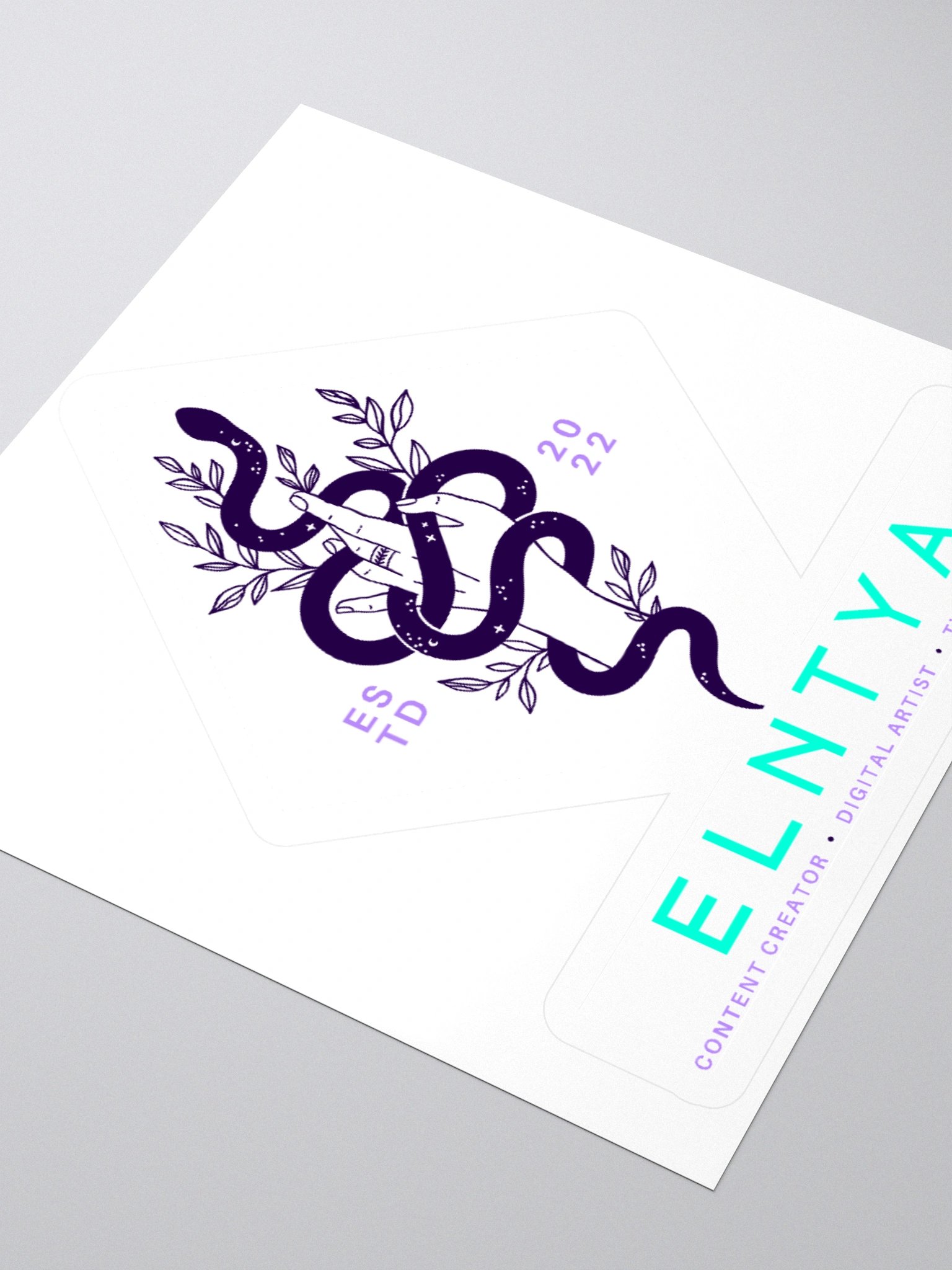 Purple Snek Logo Sticker product image (3)