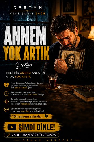 Beni bir annem anlardı…
Şimdi o da yok artık. 🖤

🎧 Şimdi dinle:
https://youtu.be/DQ7cTtxE0r0w

#Dertan #AnnemYokArtık #DamarA...