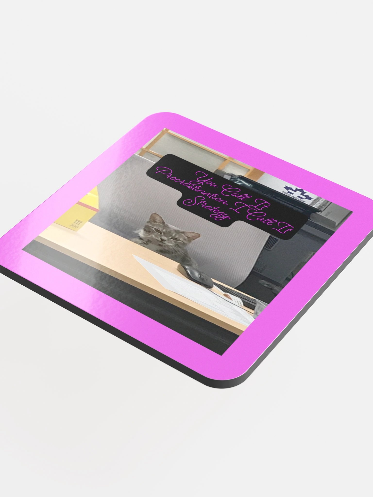 Purr-fect Procrastination Coaster product image (4)
