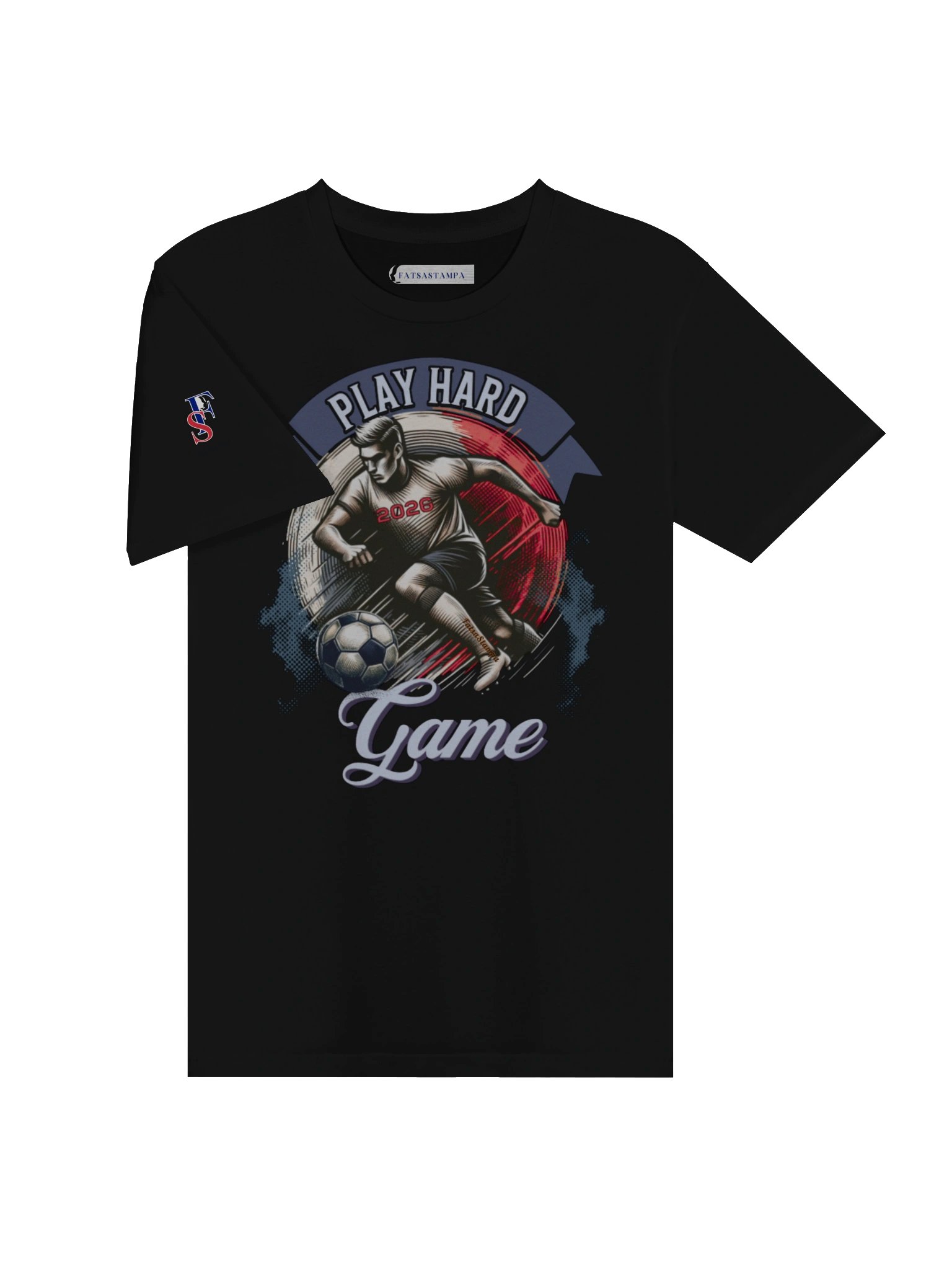 Play Hard 2026 Soccer Game Graphic Tee product image (6)
