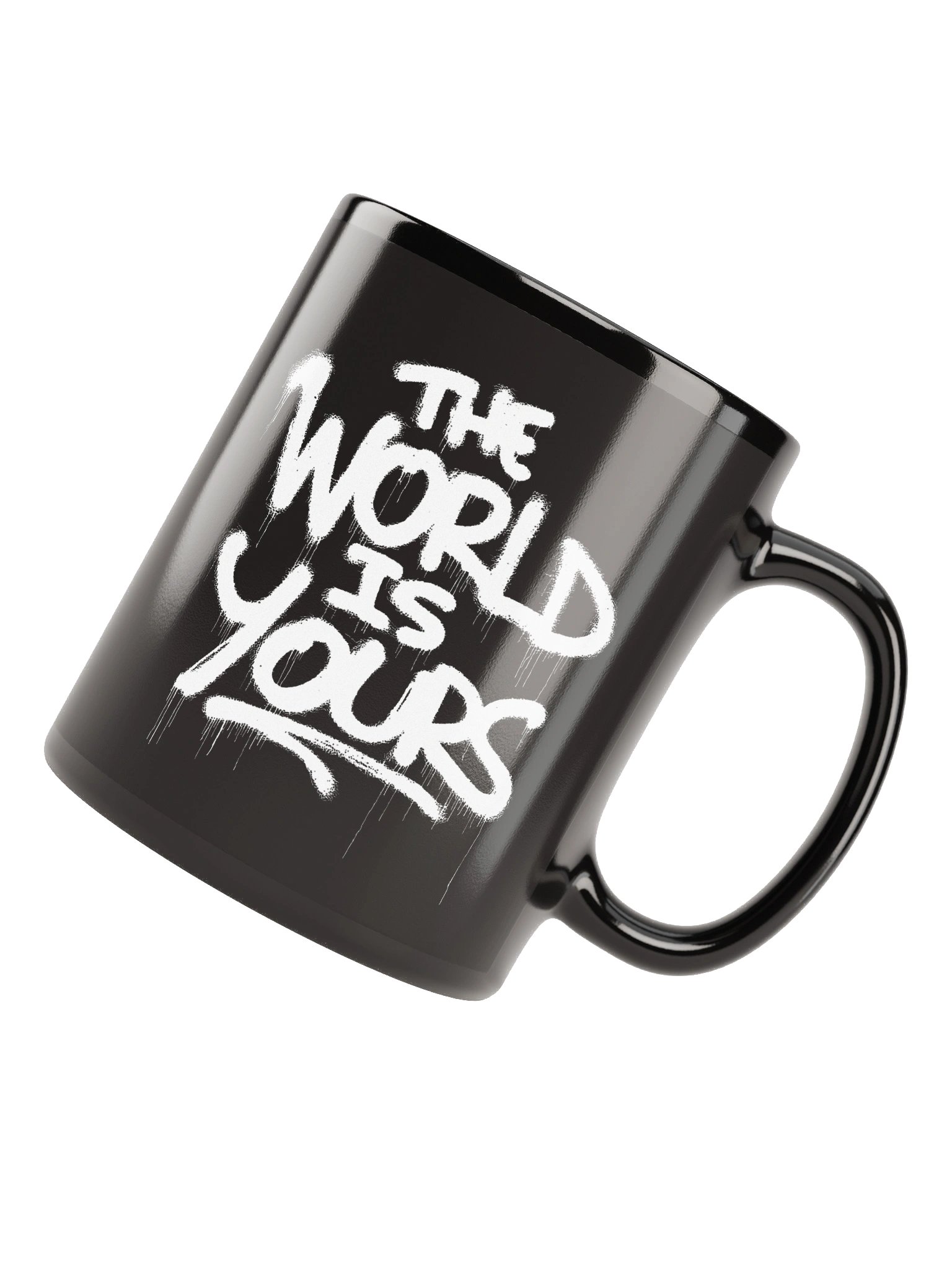 The World Is Yours Black Mug product image (4)