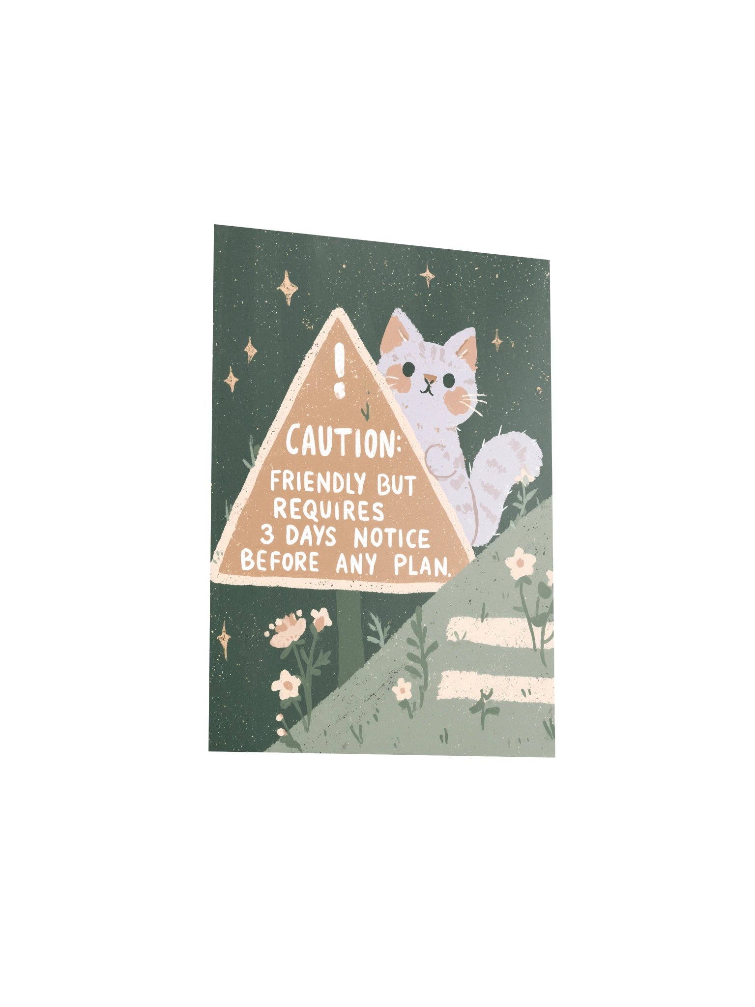 Friendly But Requires 3 Days Notice Cat Poster product image (24)