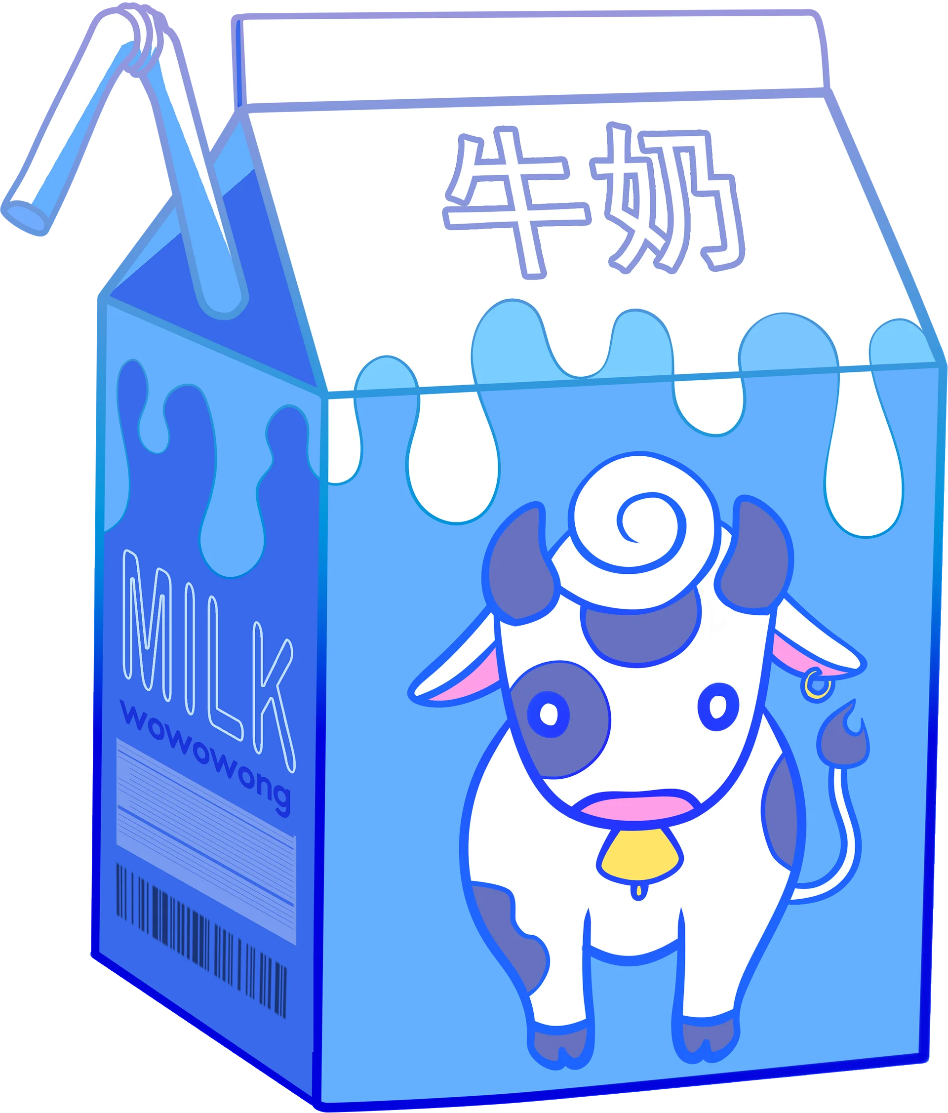 Zodiac Drinks - Cow Milk - Sticker product image (2)