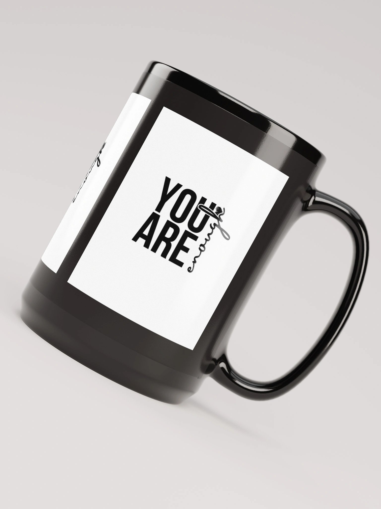 Empowerment Script: Black Glossy Mug product image (4)