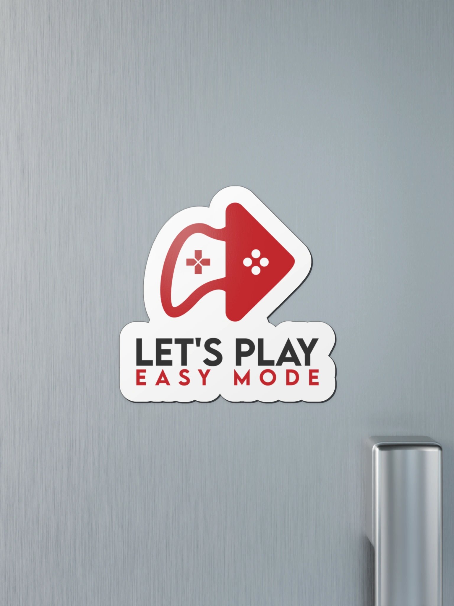 Let’s Play Easy Mode Classic Logo Magnet product image (4)