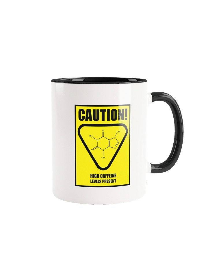 Caution! High Caffeine Levels Present — Two-Tone Mug product image (1)