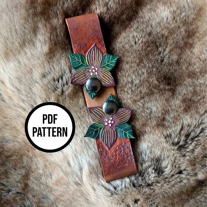 Flower Belt Loop - PDF Pattern for Leathercraft product image (2)