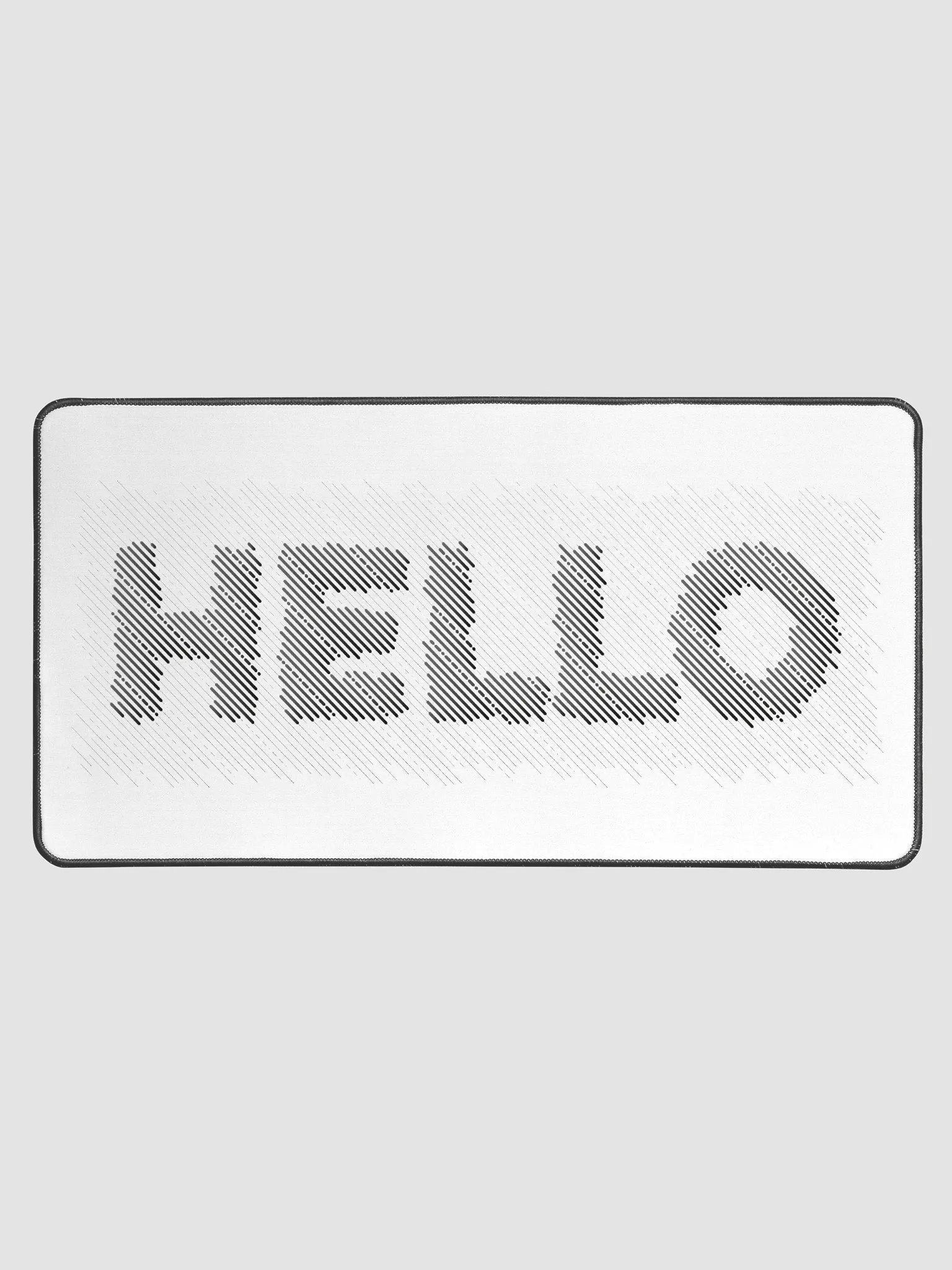 "Hello" White Mouse Mat product image (1)