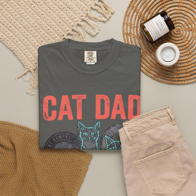 Cat Dad Club T-shirt | Three Cats Graphic Tee product image (103)