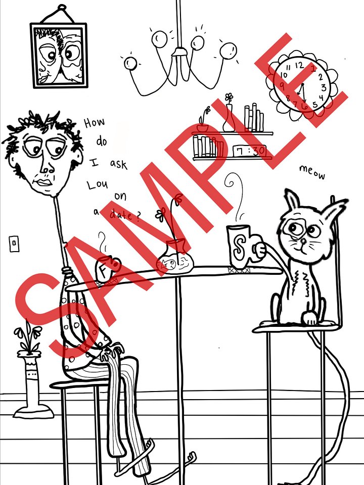 Sip and Scribble 2 Coloring Book product image (2)