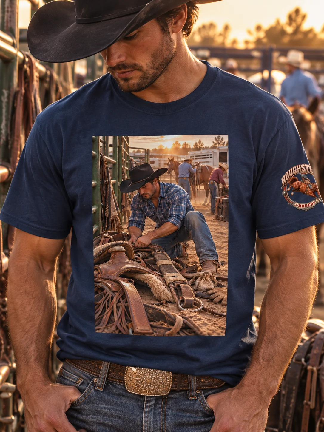Saddle Bronc Rigged & Ready T-Shirt | ROUGHSTOCK RODEO™ product image (19)