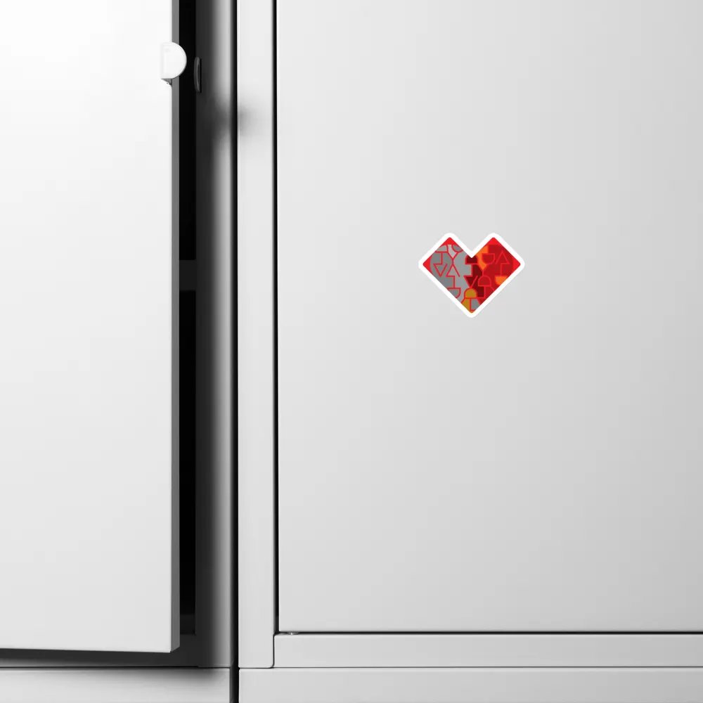 I Love You Dad Icon / MO Heart Magnets product image (8)