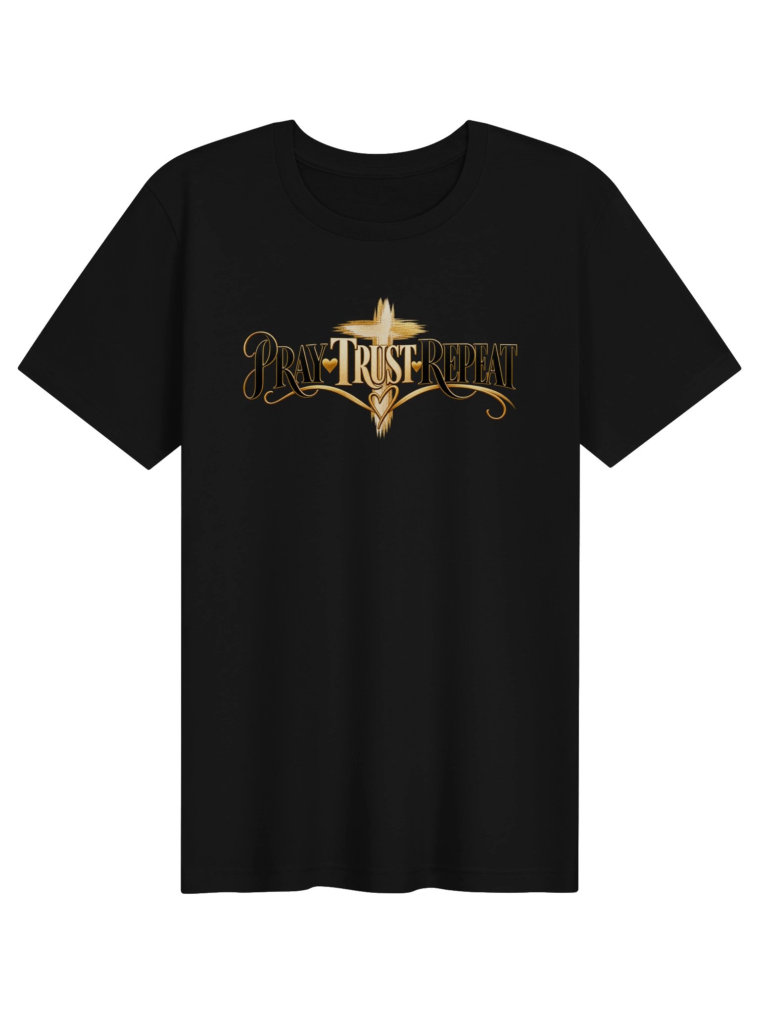 Pray • Trust • Repeat Christian Faith T-Shirt product image (4)