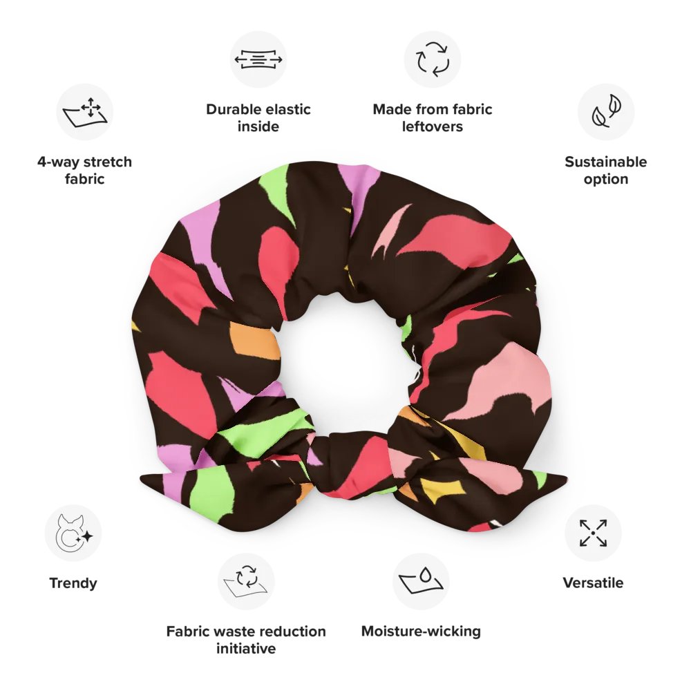 Vibrant Chaos All-Over Print Scrunchie product image (3)