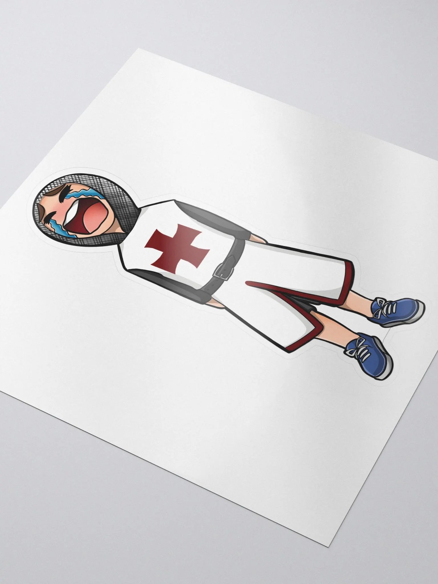 Crying Knight Sticker product image (3)
