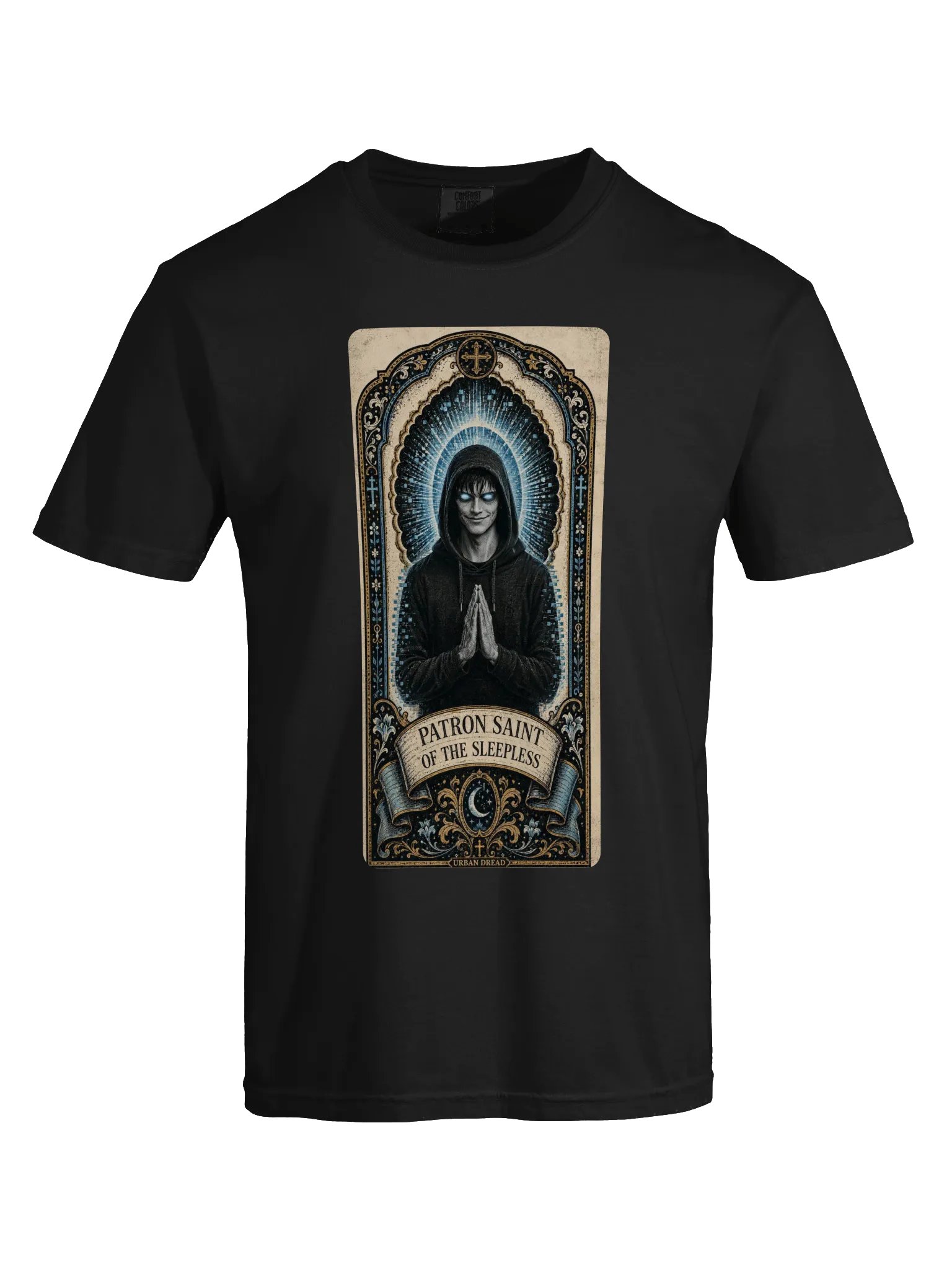 Patron Saint of the Sleepless — Gothic Horror T-Shirt product image (4)