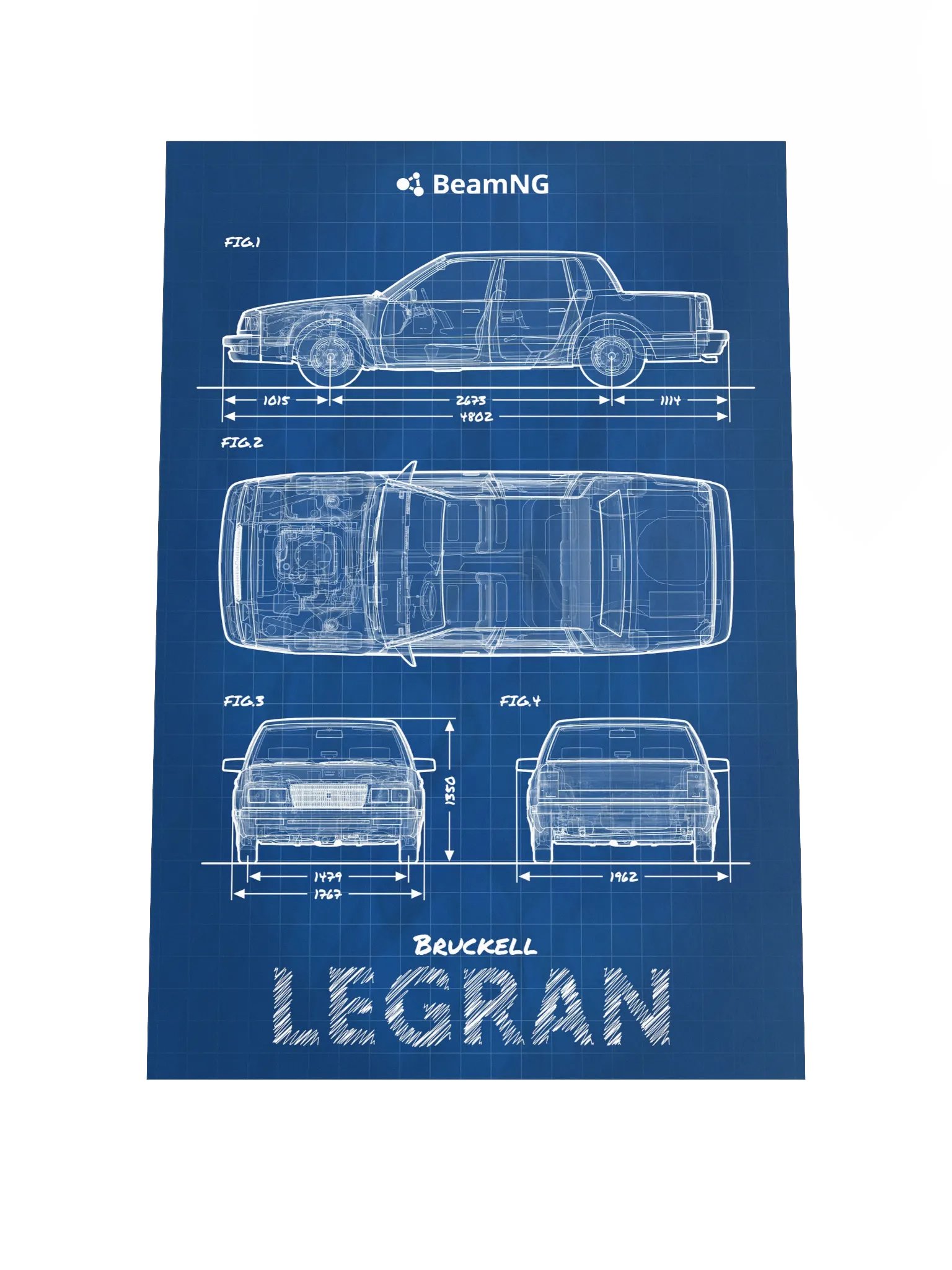 Bruckell Legran Blueprint Poster product image (1)