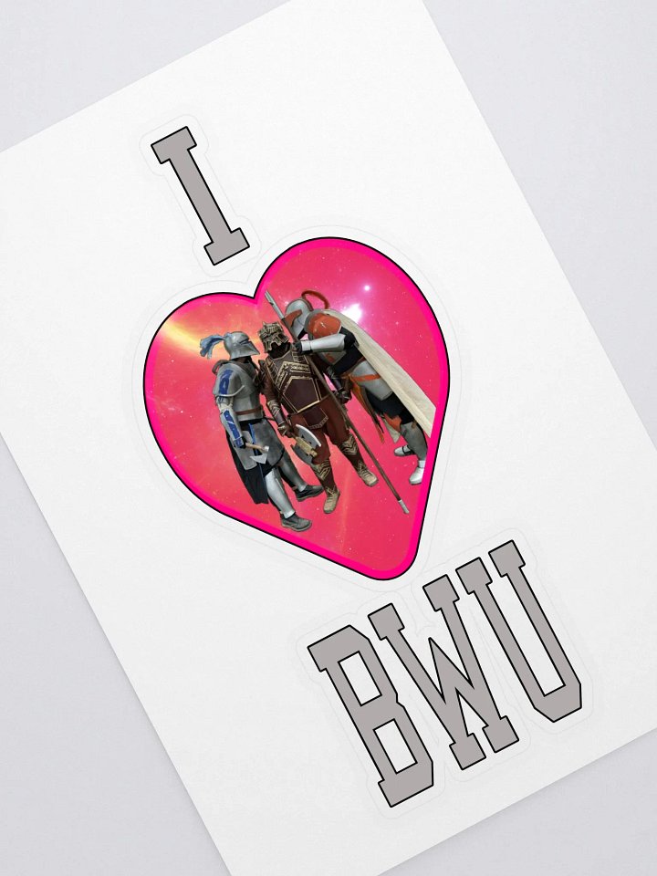 I <3 BWU Sticker product image (1)