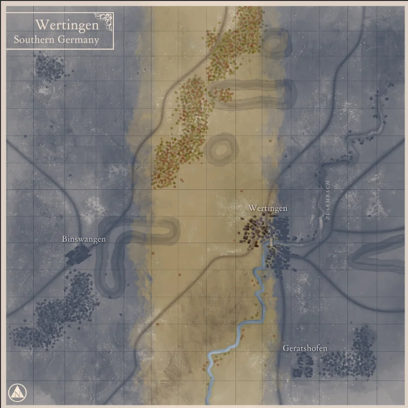 Wertingen battle map. product image (2)