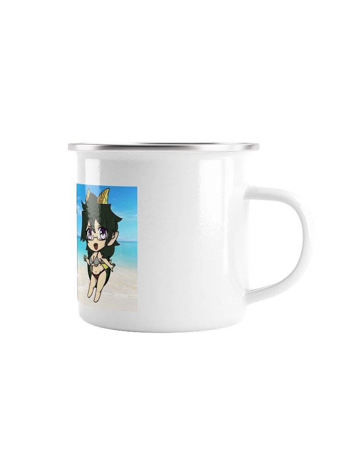 Kald and Kaldette Beach Banner Enamel Mug product image (1)