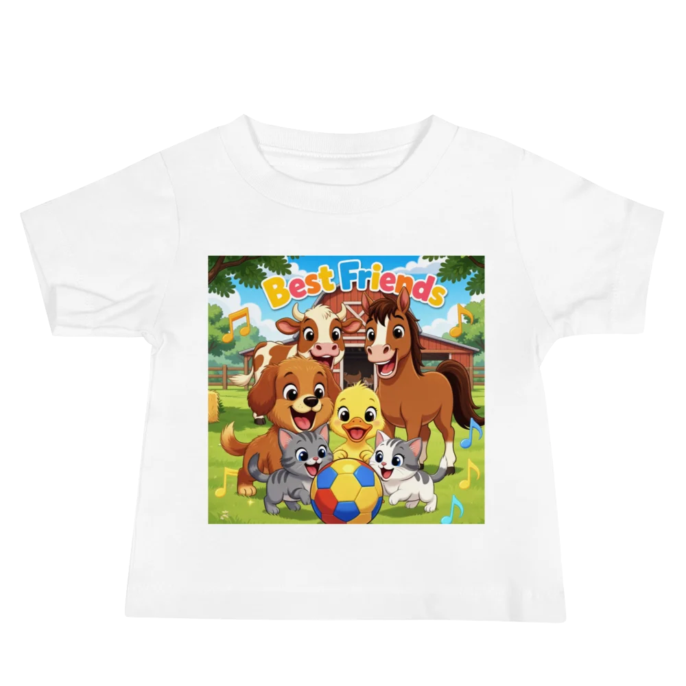 Cute Animal Best Friends Baby T-shirt product image (2)