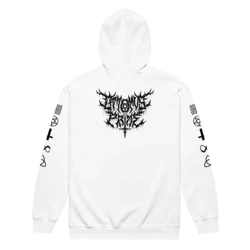 Ottomus Prime Metal Logo Zip-up (White) product image (9)