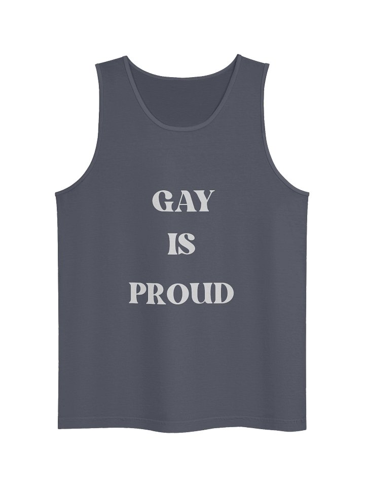 Gay is Proud White Font Retro Pride Tank Top product image (7)