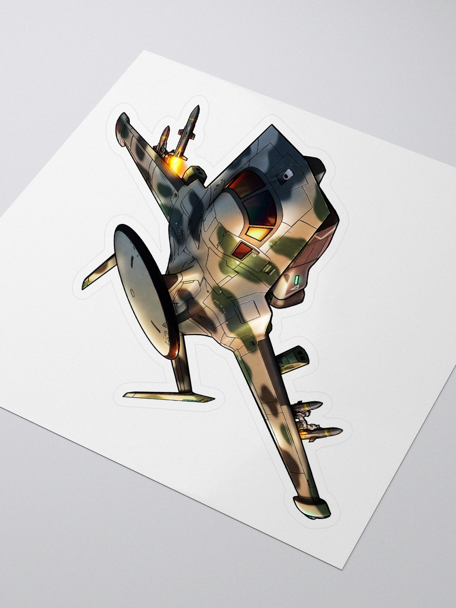 Medusa - Desert Camo (5.5 inch Sticker) product image (3)