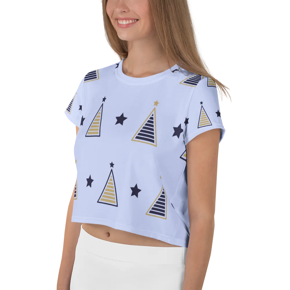Celestial Stars All-Over Print Crop Tee product image (3)