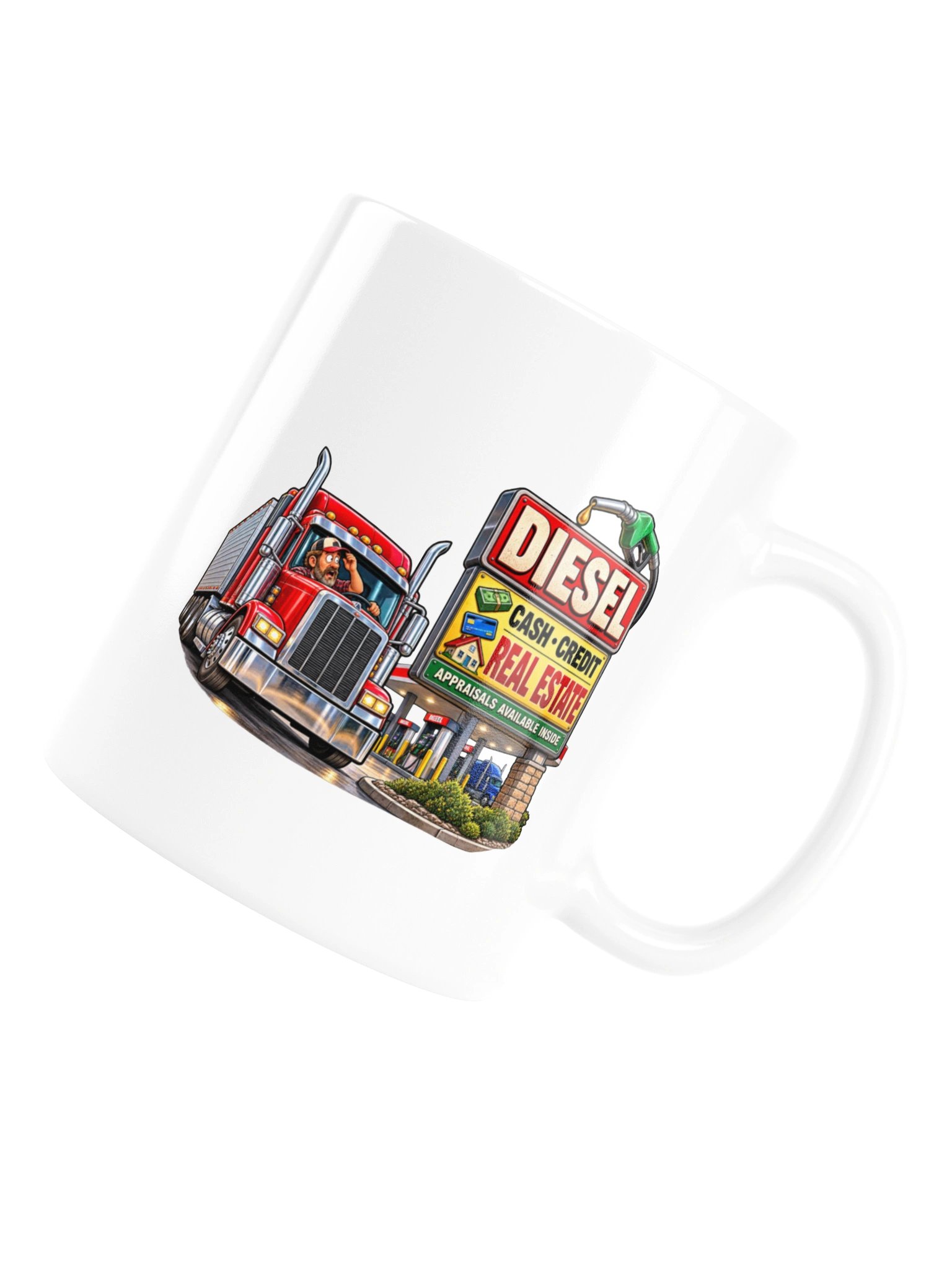 DIESEL — CASH • CREDIT • REAL ESTATE -MUG product image (16)