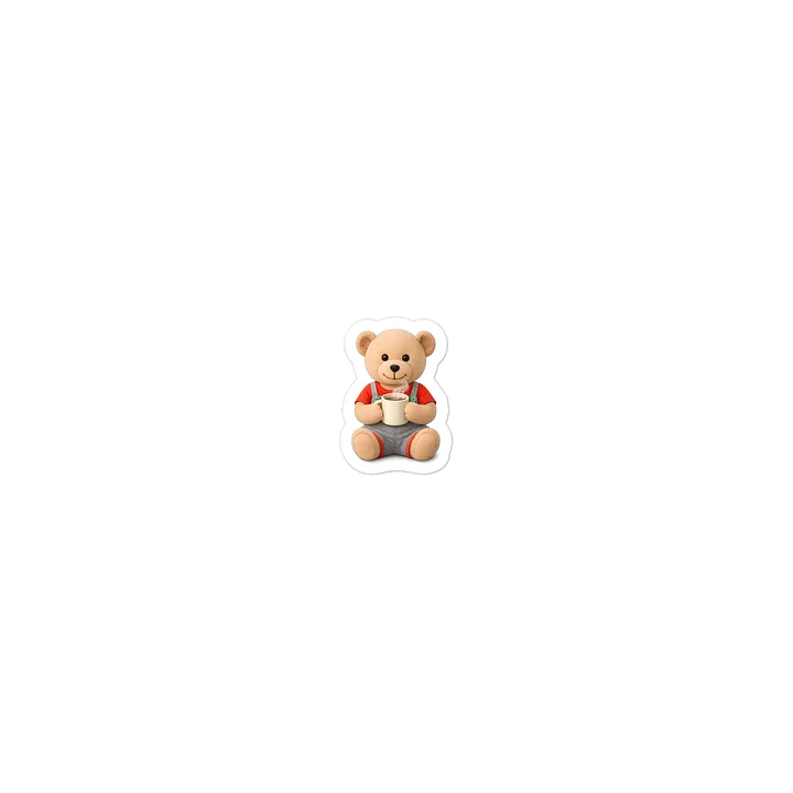 Hibearnate Cafe Teddy Sticker product image (1)