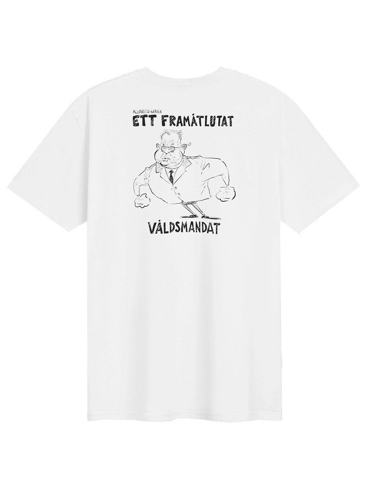 Framåtlutat våldsmandat - Herr T-shirt (signed by @Kluddniklas!) product image (1)