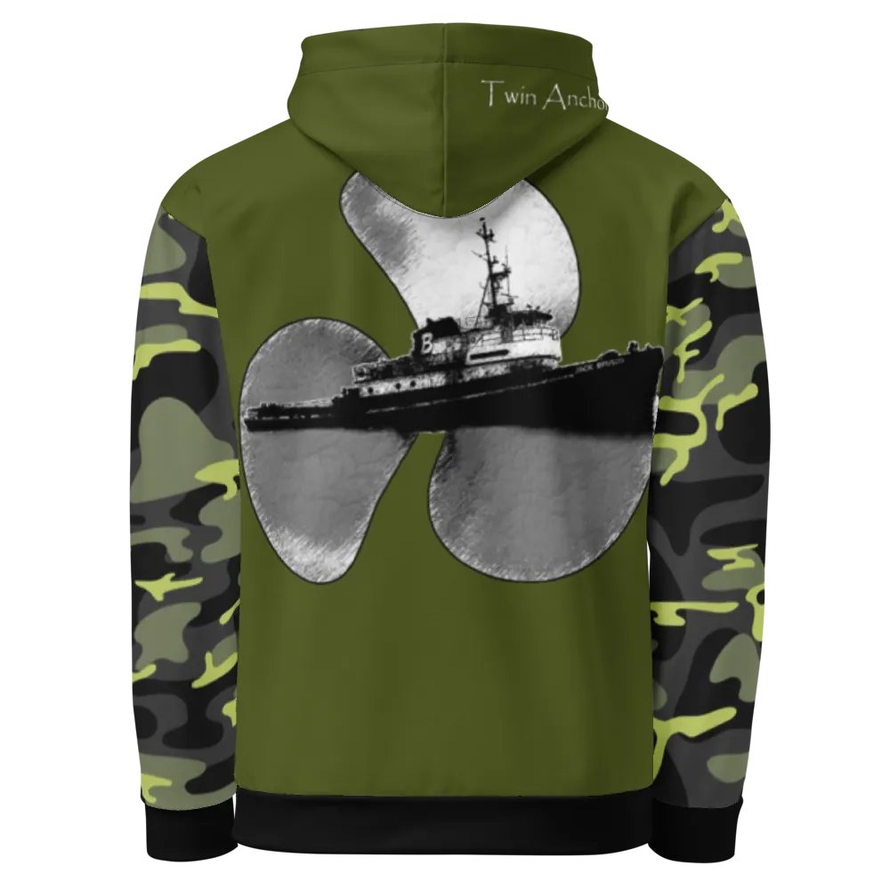 3 Prop & Jack Brusco Tug (Camouflage & Green) – Performance Marine Wear | Twin Anchor Apparel North Current Line product image (4)