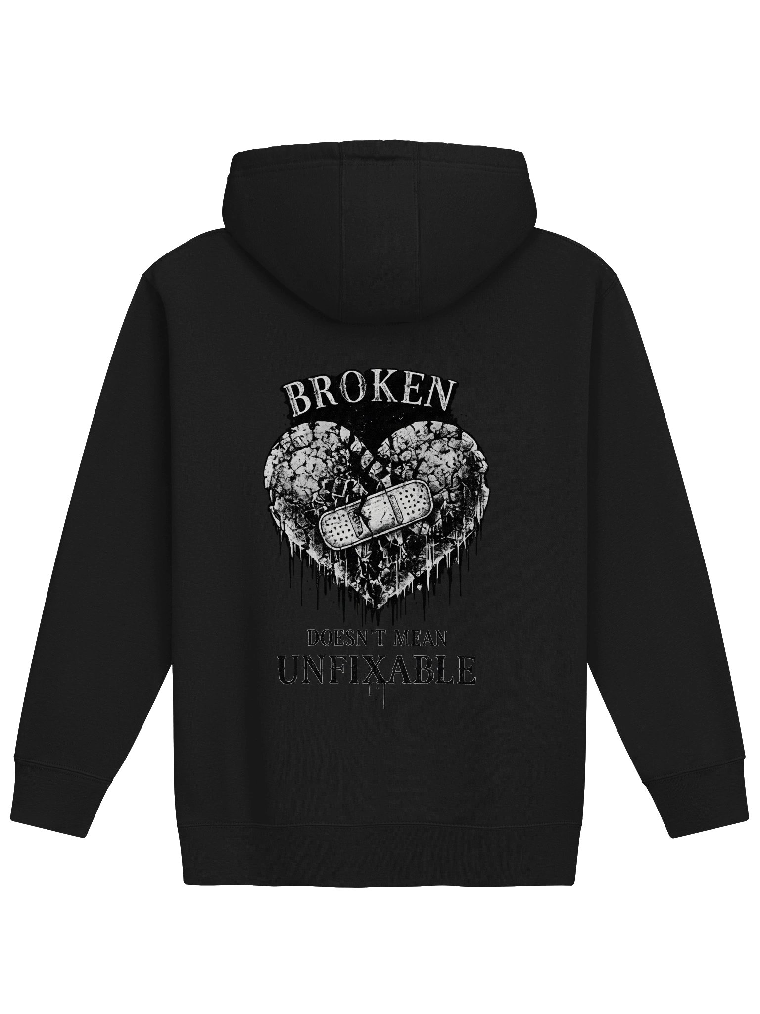 Broken Doesn’t Mean Unfixable | Alternative Mental Health Awareness Hoodie product image (13)