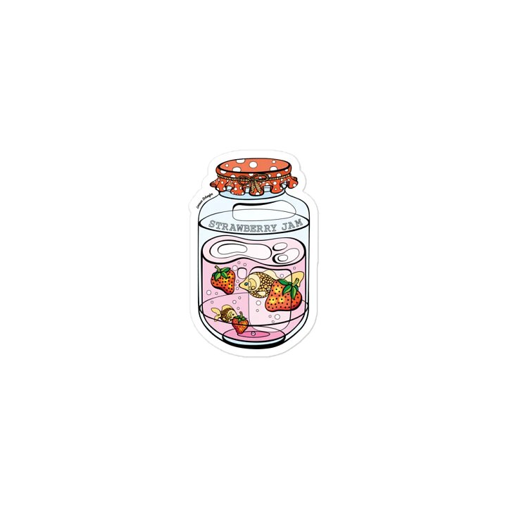 "Fantasy Strawberry Dream Jam Jar" Magnet product image (1)