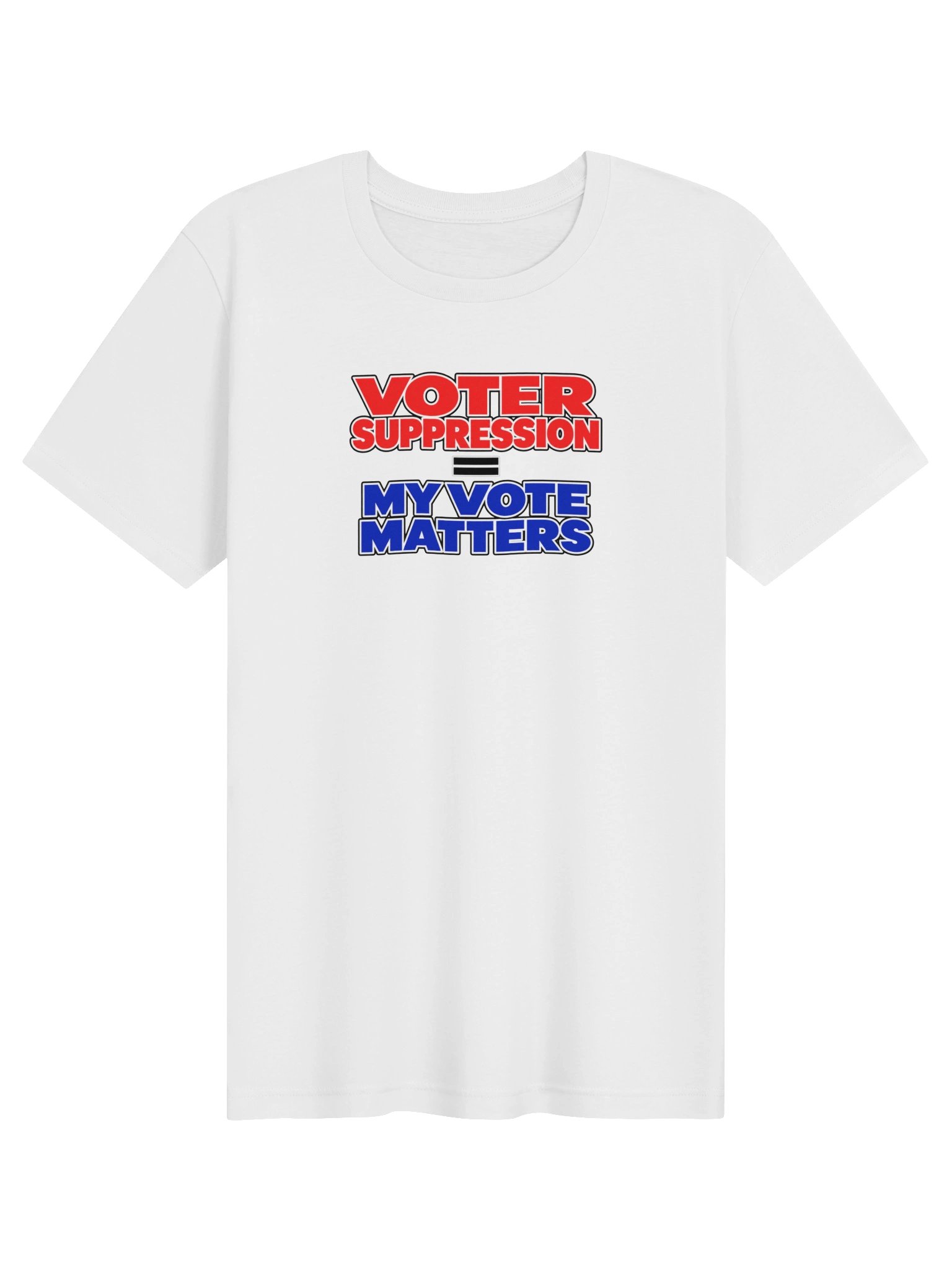 Voter Suppression Tee - White product image (1)