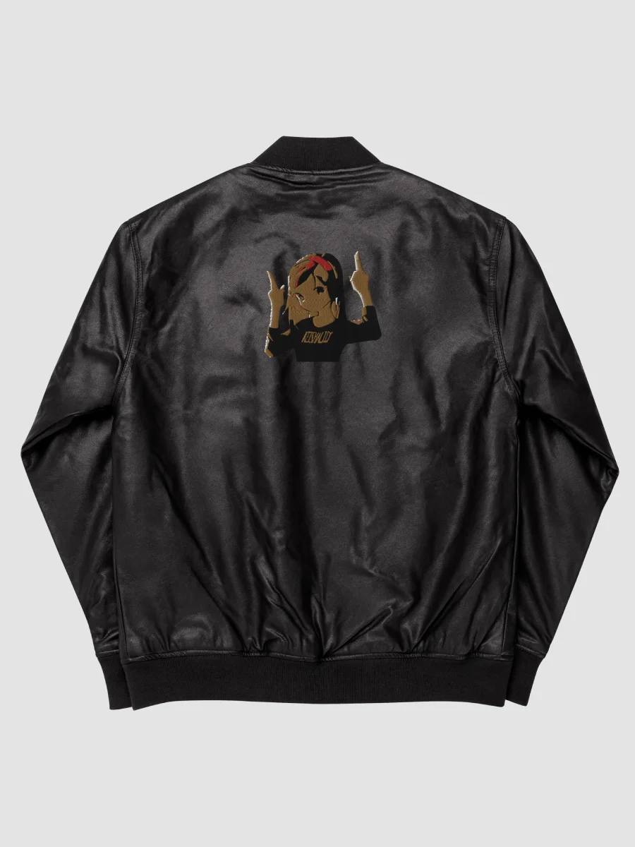 Keisha Out ~ Threadfast Apparel Faux Leather Bomber Jacket product image (4)