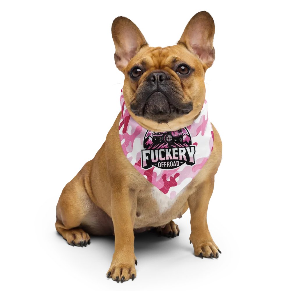 Fuckery Offroad Camo Topo Bandana - Pink product image (5)