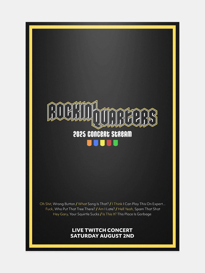 Rockin' Quarters 2025 Concert Poster! product image (1)