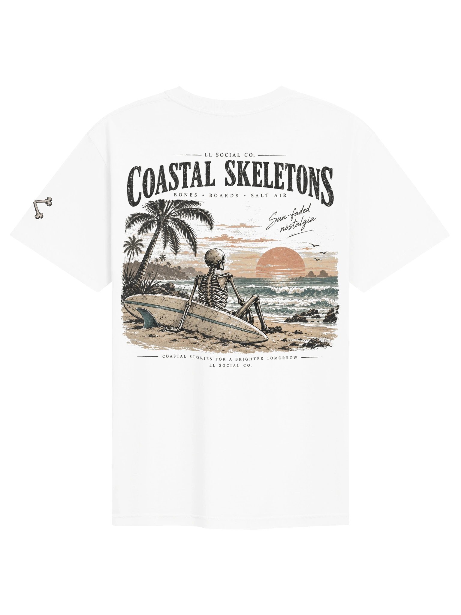 Coastal Skeletons Comfort Colors Tee — Coastal Skellie Edit product image (2)