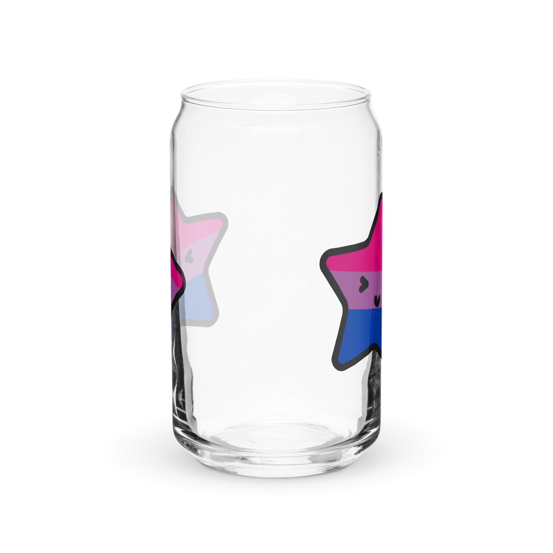 Can-shaped Lucy Bi Pride glass product image (1)