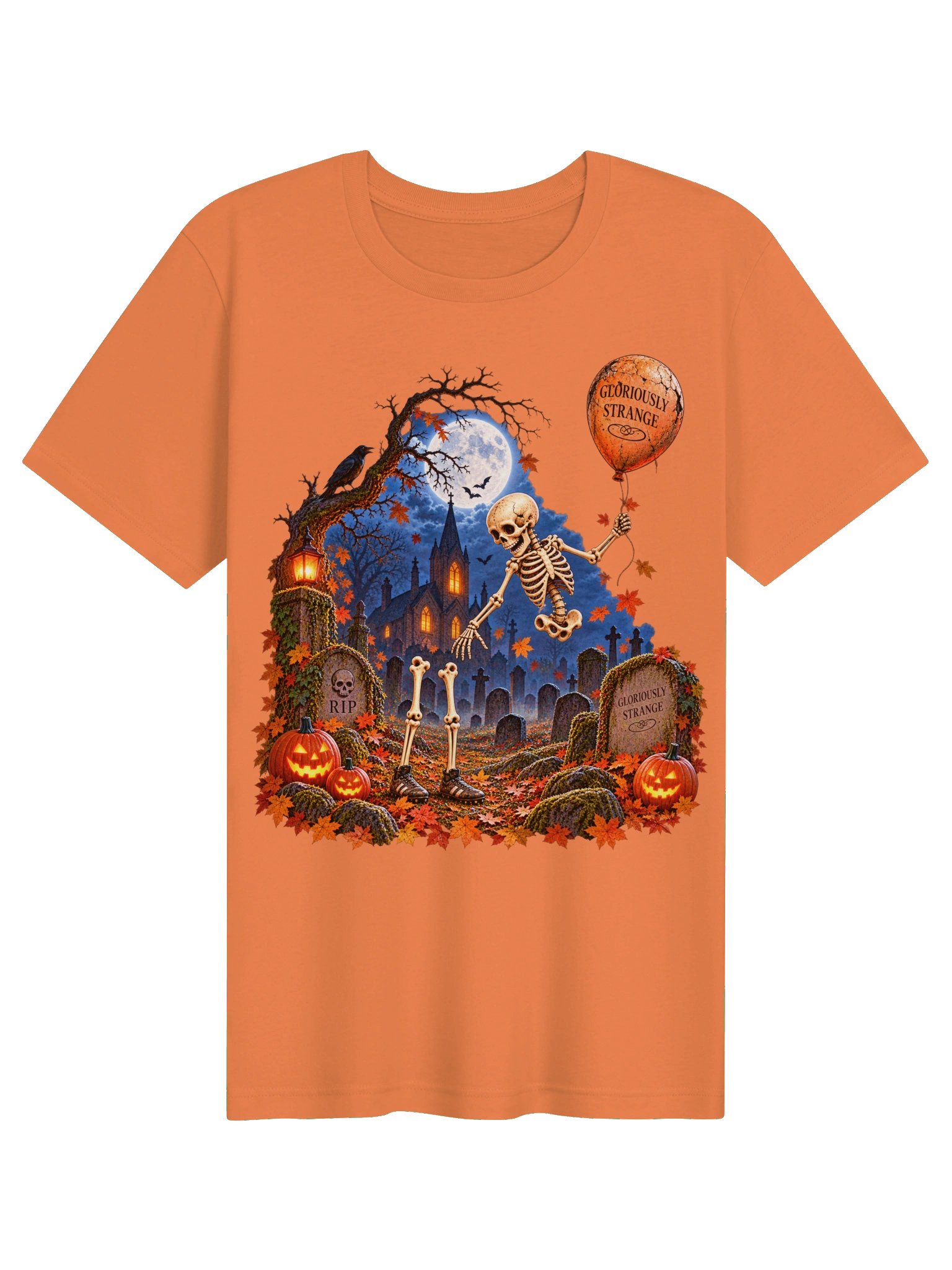 Gloriously Strange Helium Balloon Halloween Tee product image (1)
