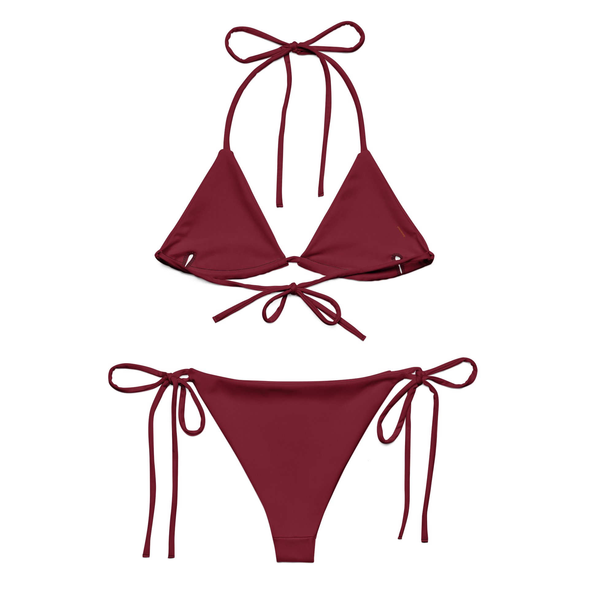 Maroon Muse Recycled String Bikini Set product image (1)