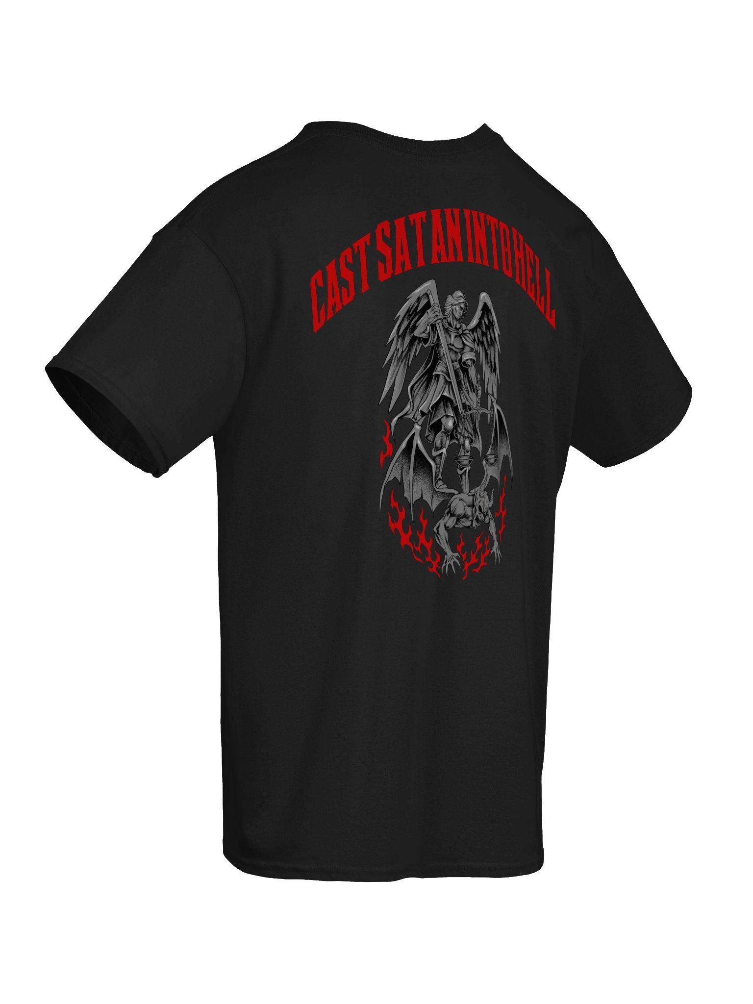 Cast Satan into Hell Metacore Saint Michael NEW - comfort t-shirt product image (2)
